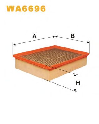 WIX FILTERS wa6696 -  Воздушный фильтр